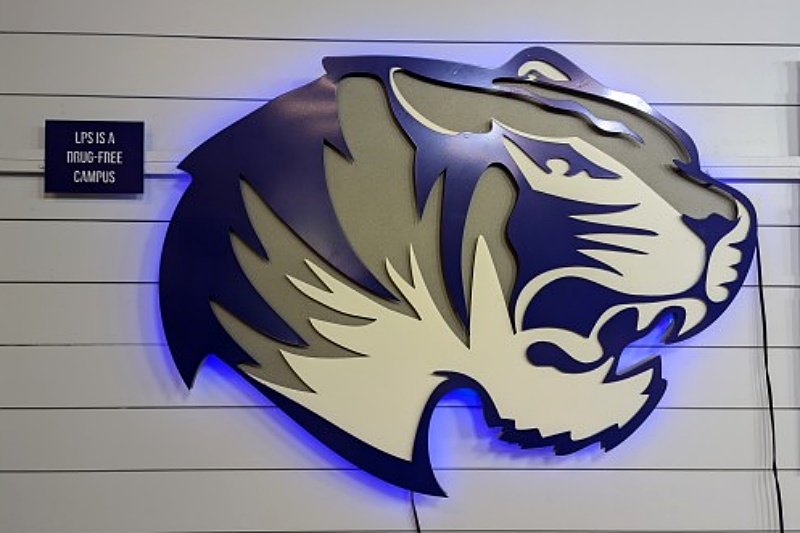 Lawrence Public Schools-Back_lit custom school sign