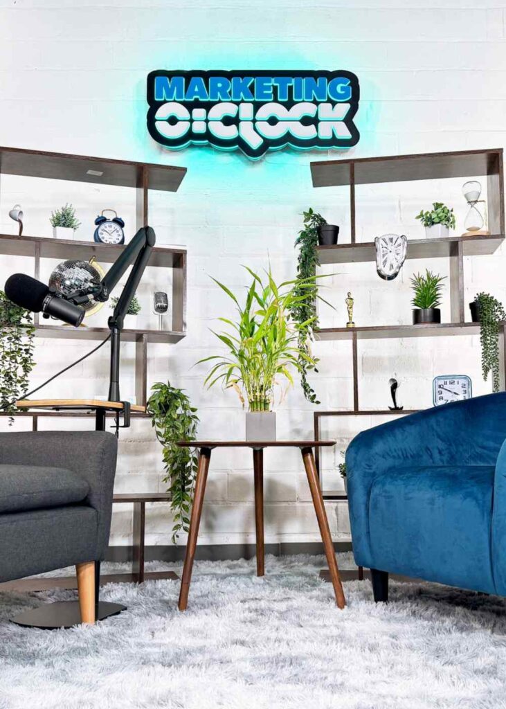 Marketing O Clock custom office sign