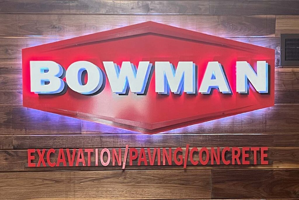 bowman 3D office sign