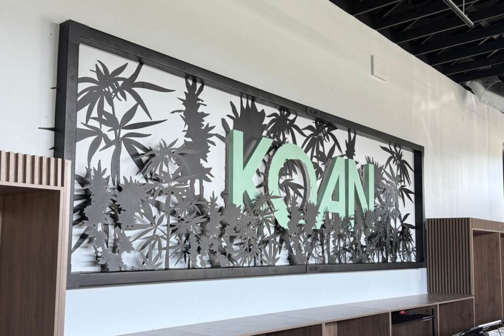 KOAN 3D sign cannabis dispensary