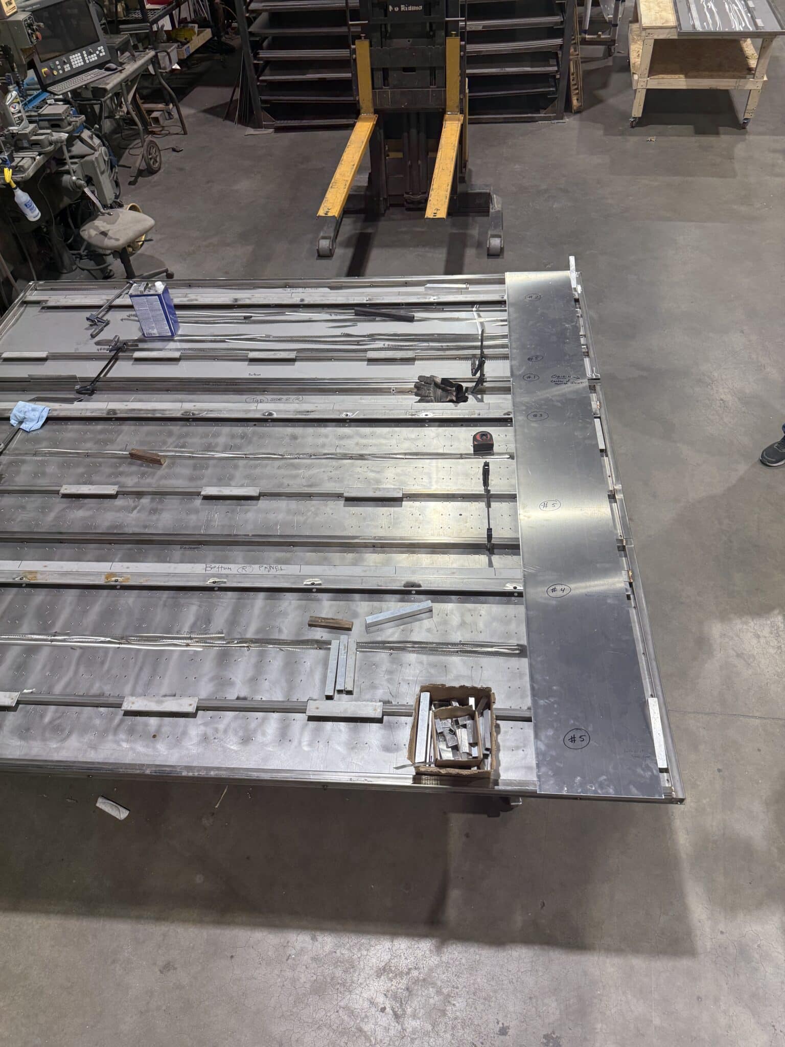 Stainless steel panel framework backing