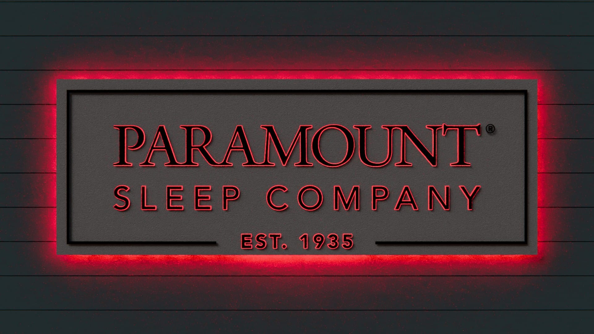 Paramount Sleep - Showroom Sign